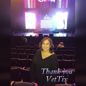 Michelle attended Disney's D'cappella on Jan 30th 2019 via VetTix 
