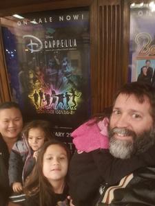 DONALD attended Disney's Dcappella - Other on Jan 29th 2019 via VetTix 