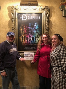 Edward attended Disney's Dcappella - Other on Jan 29th 2019 via VetTix 