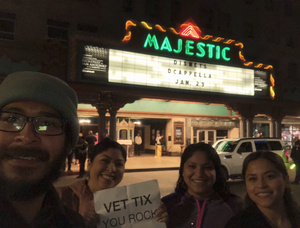 Miguel attended Disney's Dcappella - Other on Jan 29th 2019 via VetTix 