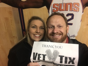 Michael attended Phoenix Suns vs. Atlanta Hawks - NBA on Feb 2nd 2019 via VetTix 