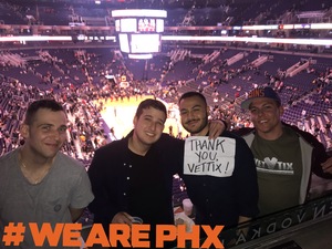 Garret attended Phoenix Suns vs. Atlanta Hawks - NBA on Feb 2nd 2019 via VetTix 