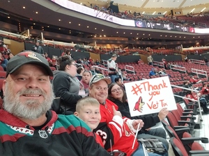 William attended Arizona Coyotes vs. Columbus Blue Jackets - NHL on Feb 7th 2019 via VetTix 