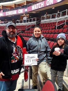 Sergio attended Arizona Coyotes vs. Columbus Blue Jackets - NHL on Feb 7th 2019 via VetTix 