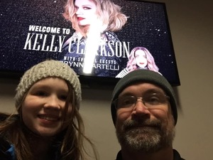 Ray attended Kelly Clarkson on Feb 7th 2019 via VetTix 
