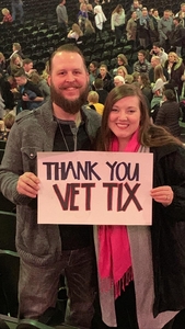 Nathan attended Kelly Clarkson on Feb 7th 2019 via VetTix 