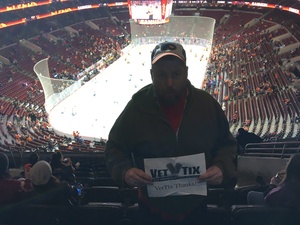 William attended Philadelphia Flyers vs. Vancouver Canucks - NHL on Feb 4th 2019 via VetTix 