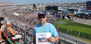 Kevin attended 61st Annual Monster Energy Daytona 500 - NASCAR Cup Series on Feb 17th 2019 via VetTix 