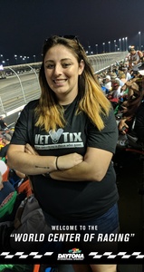 Melanie attended 61st Annual Monster Energy Daytona 500 - NASCAR Cup Series on Feb 17th 2019 via VetTix 