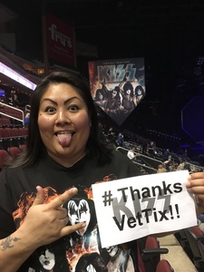 Marissa attended Kiss: End of the Road World Tour on Feb 13th 2019 via VetTix 