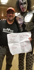 Todd attended Kiss: End of the Road World Tour on Feb 13th 2019 via VetTix 