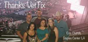Megan attended Eric Church - Double Down Tour on May 17th 2019 via VetTix 