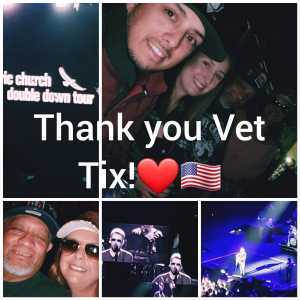 Anastacio attended Eric Church Double Down Tour on May 18th 2019 via VetTix 