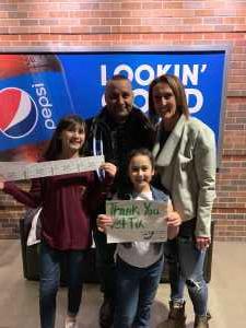 Jose attended Kelly Clarkson: Meaning of Life Tour on Mar 2nd 2019 via VetTix 