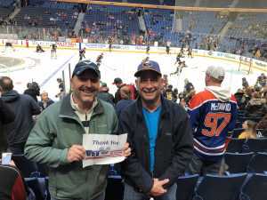 Jerome attended Buffalo Sabres vs. Edmonton Oilers - NHL on Mar 4th 2019 via VetTix 