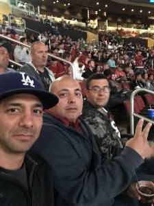Victor attended Arizona Coyotes vs. Los Angeles Kings - NHL on Apr 2nd 2019 via VetTix 