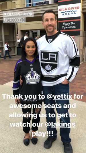 Jeremiah attended Arizona Coyotes vs. Los Angeles Kings - NHL on Apr 2nd 2019 via VetTix 