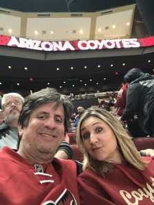 Lew attended Arizona Coyotes vs. Los Angeles Kings - NHL on Apr 2nd 2019 via VetTix 