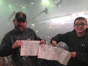 Dennis attended Kiss End of the Road World Tour on Feb 27th 2019 via VetTix 