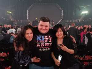 William attended Kiss End of the Road World Tour on Feb 27th 2019 via VetTix 