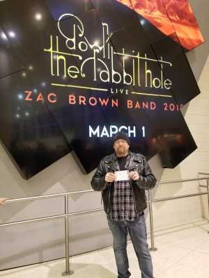 Kip attended Zac Brown Band: Down the Rabbit Hole Tour on Mar 1st 2019 via VetTix 