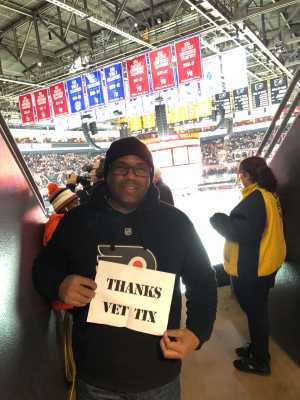 Khary attended Philadelphia Flyers vs. Washington Capitals - NHL on Mar 6th 2019 via VetTix 