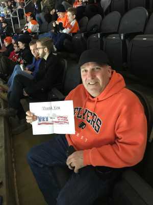 Duane attended Philadelphia Flyers vs. Washington Capitals - NHL on Mar 6th 2019 via VetTix 