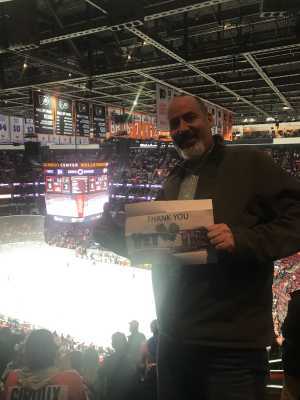 Charles attended Philadelphia Flyers vs. Washington Capitals - NHL on Mar 6th 2019 via VetTix 