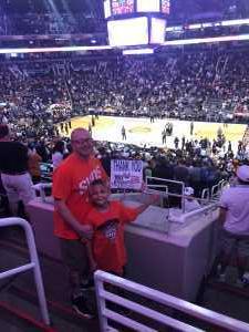 The Olmstead Family attended Phoenix Suns vs. Washington Wizards - NBA on Mar 27th 2019 via VetTix 
