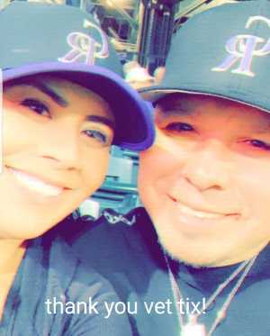Ruben Medina Jr.  attended Colorado Rockies vs. Atlanta Braves - MLB on Apr 8th 2019 via VetTix 