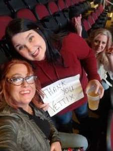 Ed and Heather Charlton  attended Eric Church: Double Down Tour Friday Only on Apr 19th 2019 via VetTix 