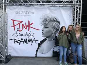 Shawnda attended P! Nk - Beautiful Trauma World Tour With Julia Michaels on Apr 15th 2019 via VetTix 