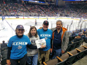 Andrea attended Jacksonville Icemen vs. TBD - ECHL - 2019 Kelly Cup Playoffs - Game 4 on Apr 19th 2019 via VetTix 