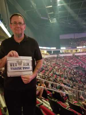 Bruce attended Carrie Underwood: the Cry Pretty Tour 360 - Standing Room Only on May 12th 2019 via VetTix 