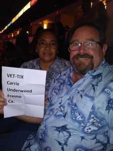 matthew attended Carrie Underwood: the Cry Pretty Tour 360 - Standing Room Only on May 12th 2019 via VetTix 