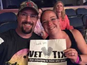 Devin attended Carrie Underwood: the Cry Pretty Tour 360 - Standing Room Only on May 1st 2019 via VetTix 