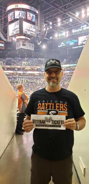 David attended Arizona Rattlers vs. San Diego Strike Force - IFL on Jun 15th 2019 via VetTix 
