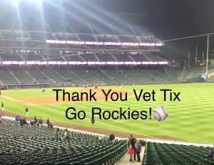 Katelyne attended Colorado Rockies vs. Arizona Diamondbacks - MLB on May 29th 2019 via VetTix 