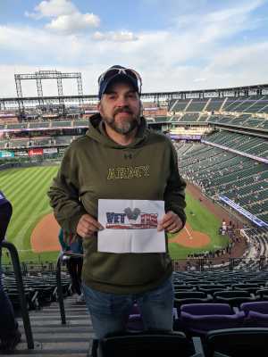 Michael attended Colorado Rockies vs. Arizona Diamondbacks - MLB on May 29th 2019 via VetTix 