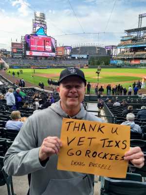 Douglas attended Colorado Rockies vs. Arizona Diamondbacks - MLB on May 29th 2019 via VetTix 