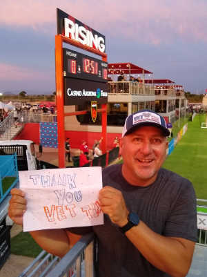 Matthew attended Phoenix Rising vs. El Paso Locomotive - USL on Aug 10th 2019 via VetTix 