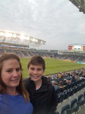Crisann attended Philadelphia Union vs New England Revolution - MLS on May 4th 2019 via VetTix 