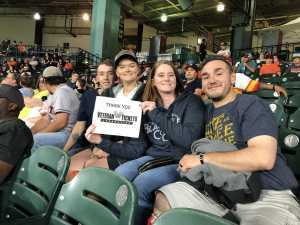 Candy attended Houston Astros vs. Cleveland Indians - MLB on Apr 28th 2019 via VetTix 