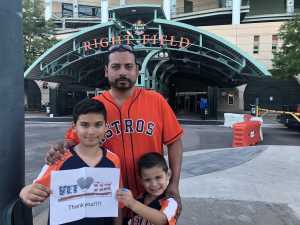 Charles attended Houston Astros vs. Cleveland Indians - MLB on Apr 28th 2019 via VetTix 