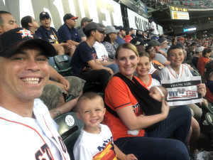 Kristen attended Houston Astros vs. Cleveland Indians - MLB on Apr 28th 2019 via VetTix 