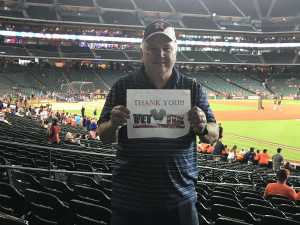 Jerry attended Houston Astros vs. Cleveland Indians - MLB on Apr 28th 2019 via VetTix 