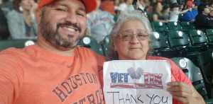 Hector Garza attended Houston Astros vs. Cleveland Indians - MLB on Apr 28th 2019 via VetTix 
