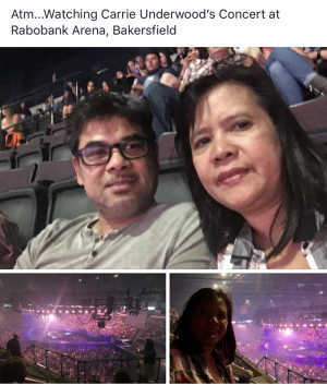 David attended Carrie Underwood: the Cry Pretty Tour 360 on May 18th 2019 via VetTix 