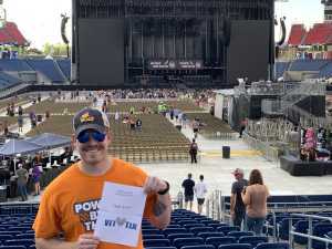 Brian Bevels attended Eric Church: Double Down Tour - Country on May 25th 2019 via VetTix 