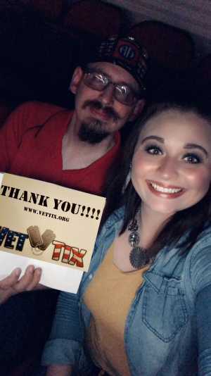 Derek attended Kenny Chesney: Songs for the Saints Tour with David Lee Murphy and Caroline Jones on May 16th 2019 via VetTix 